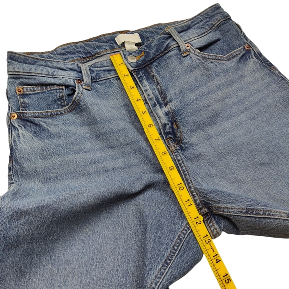 H&M Slim High Waist Ankle Jeans Women’s Size 14 Light-medium Wash Blue - Picture 4 of 7